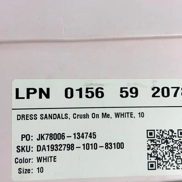 Justfab Crush On Me Caged Heel Sandal In White Size 10 - Picture 4 of 10